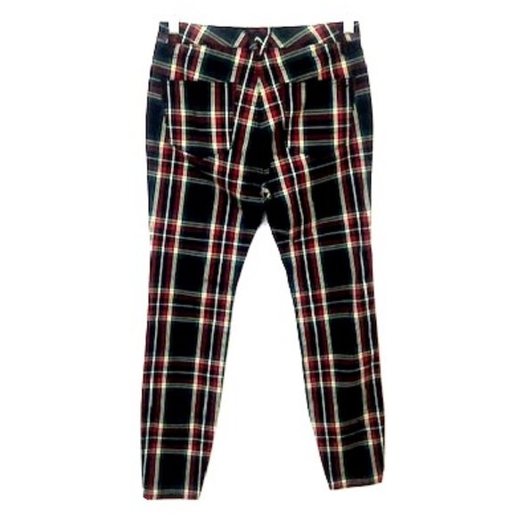 Vineyard Vines Jolly Plaid High Rise 5 Pocket Pants - Picture 4 of 6